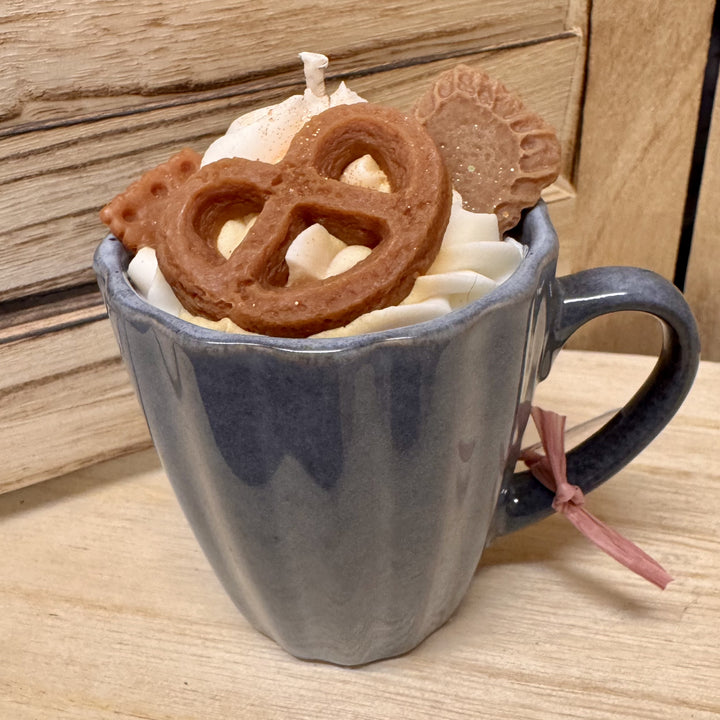 Bougie tasse Spéculoos - grand modèle